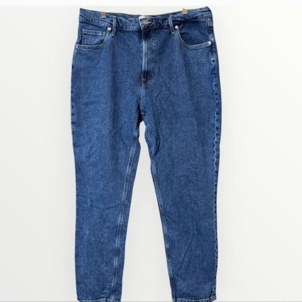 Classic High-Rise Blue Denim Jeans
